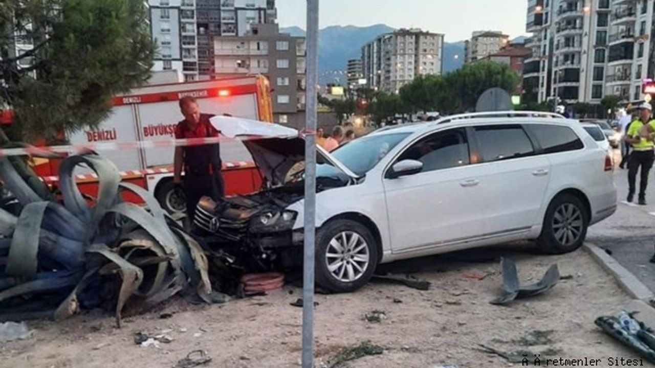 Denizli'de trafik kazasından sonra can pazarı yaşandı
