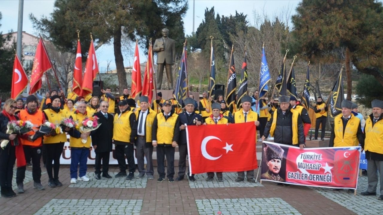 "57. Alay" için Tekirdağ'dan yola çıkan gönüllüler Gelibolu'da