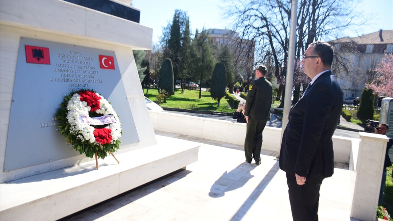 İŞKODRA - Arnavutluk'ta 18 Mart Çanakkale Deniz Zaferi ve Şehitleri Anma Günü programı düzenlendi