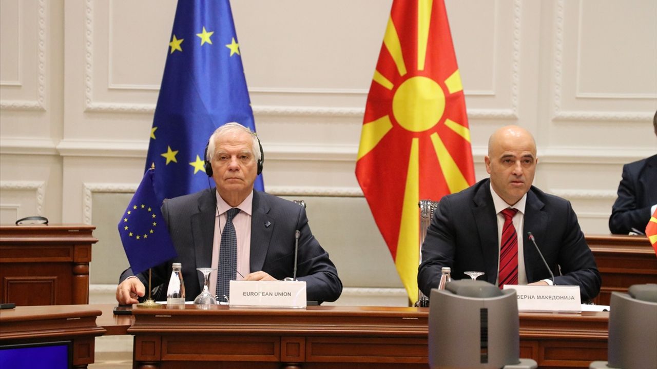 ÜSKÜP - AB-Kuzey Makedonya İstikrar ve Ortaklık Konseyinin 16. Toplantısı Üsküp'te düzenleniyor