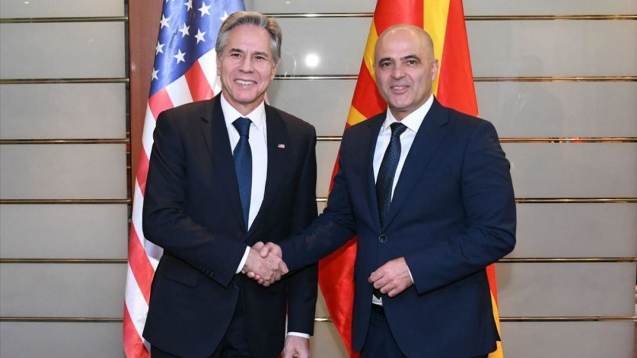 ABD Dışişleri Bakanı Blinken, Kuzey Makedonya Başbakanı Kovaçevski ile görüştü