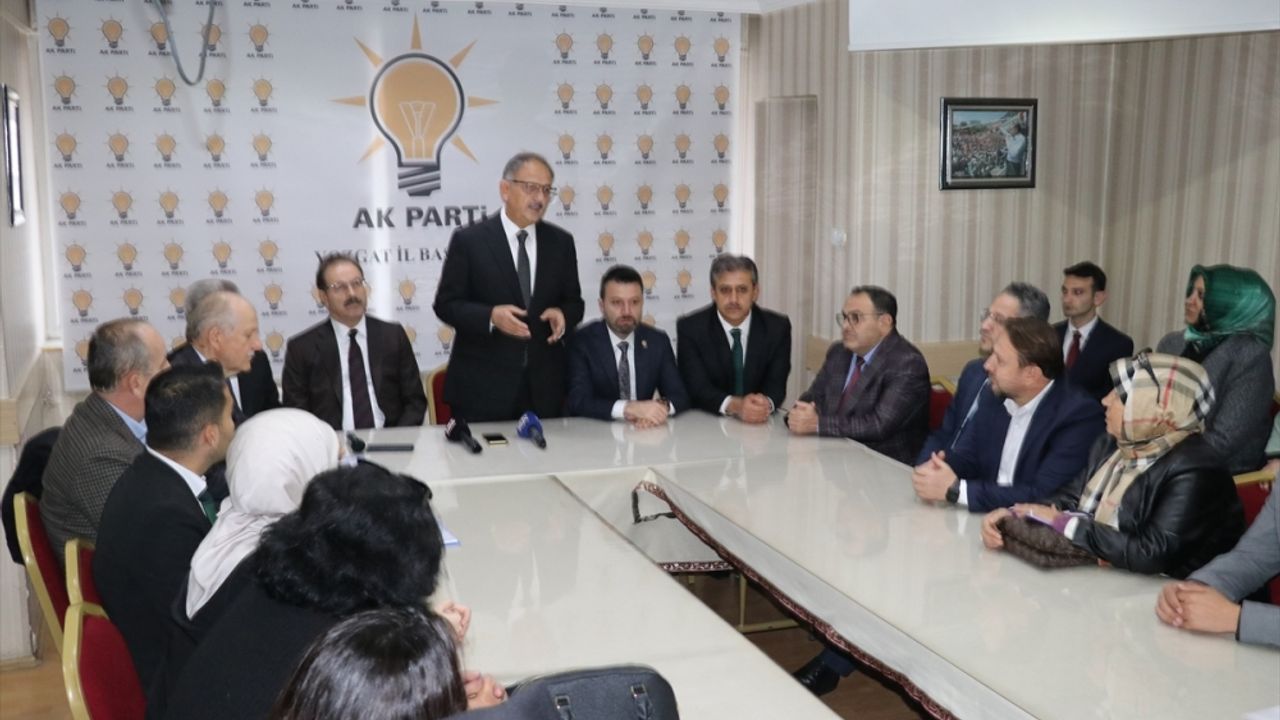 Çevre, Şehircilik ve İklim Değişikliği Bakanı Özhaseki, Yozgat'ta konuştu: