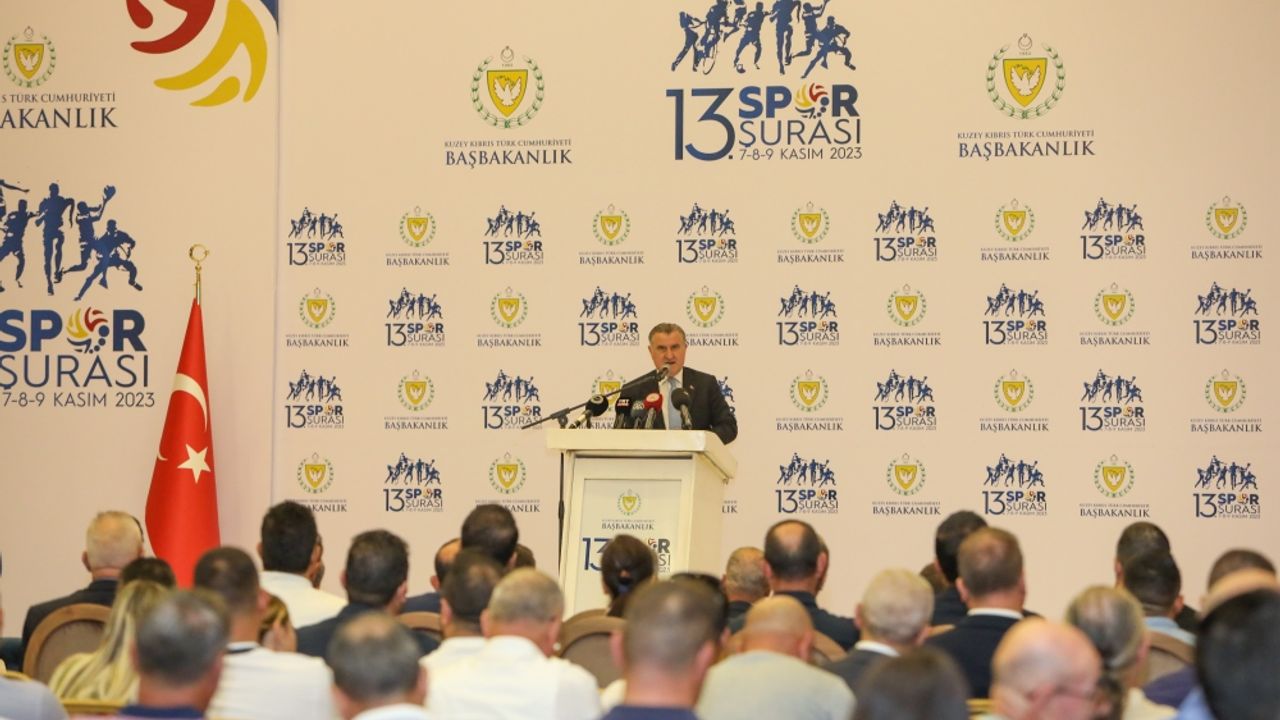 Gençlik ve Spor Bakanı Bak, KKTC'de düzenlenen "13. Spor Şurası"na katıldı