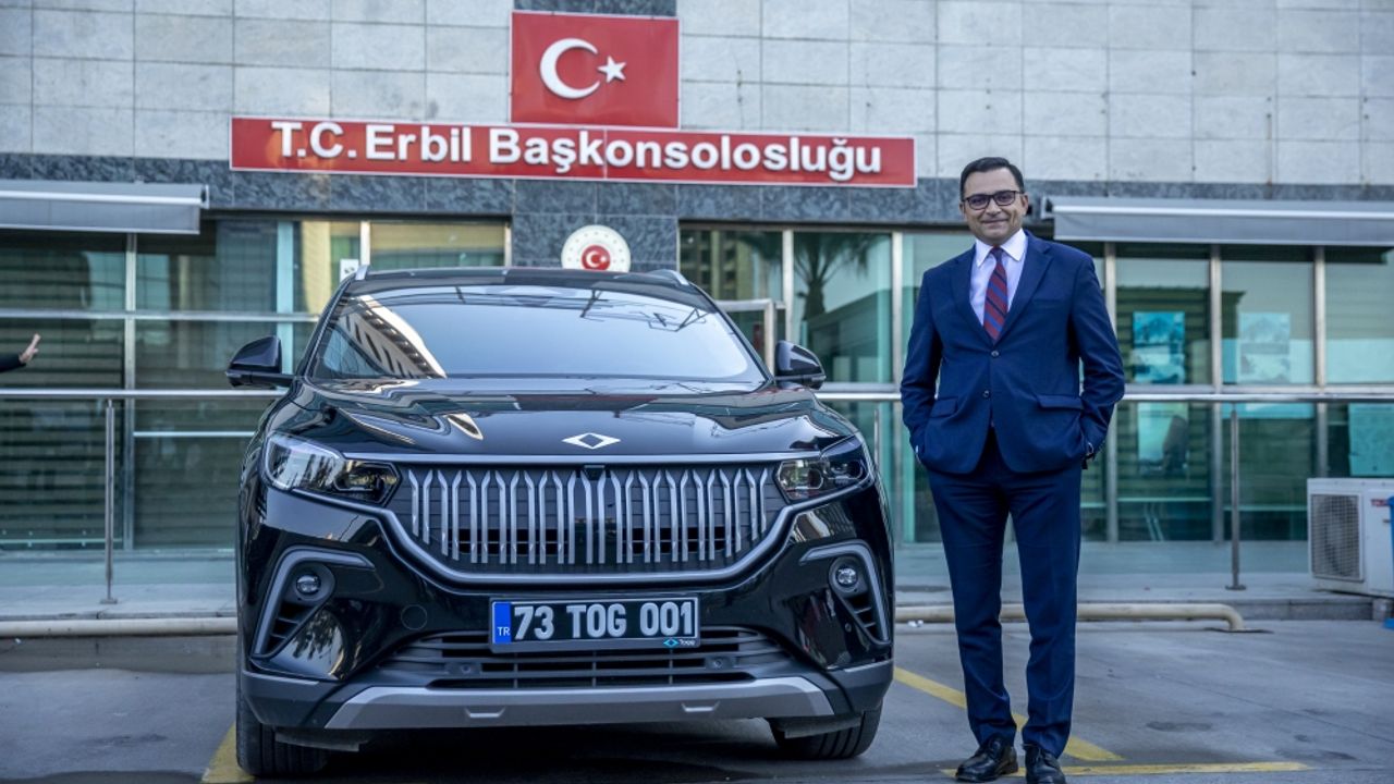 Türkiye'nin yerli otomobili Togg, Erbil sokaklarında tanıtıldı