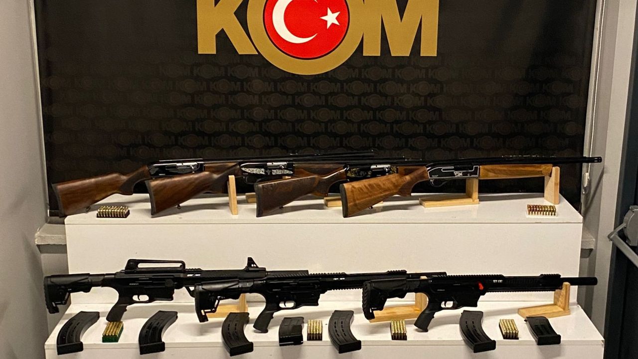 Kayseri'de 11 kaçak av tüfeği ele geçirildi