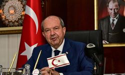 KKTC Cumhurbaşkanı Tatar, Cumhurbaşkanı Yardımcısı Yılmaz ve Bakan Kacır'ı kabul etti