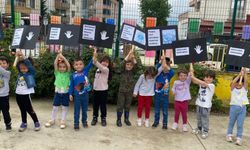 Bursa'da Anaokulu Öğrencilerden Büyüklere Anlamlı Mesaj