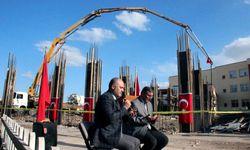 Kırgızistan'da Bişkek Türk Okulu ek derslik binasının temeli atıldı