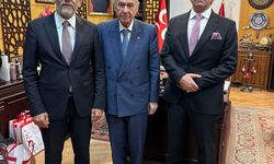 MHP Genel Başkanı Bahçeli'ye "Anadolu" isimli tablo armağan edildi
