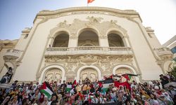 Tunus'ta İsrail aleyhine "soykırım" davası açan Güney Afrika'ya destek gösterisi