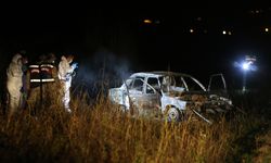 Anadolu Otoyolu'nda seyir halindeki hafif ticari araç yandı