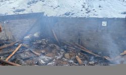 Bitlis'te ahırda çıkan yangında 115 küçükbaş hayvan telef oldu