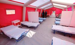 Kırklareli'nde afetlere hazırlık kapsamında sahra hastanesi kurulumu tatbikatı yapıldı