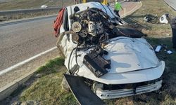 Beypazarı'nda takla atan otomobilin sürücüsü yaralandı