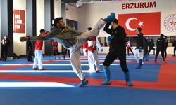 Dünya şampiyonu Sakaryalı karateci Yusuf, Avrupa şampiyonluğuna Erzurum'da hazırlanıyor
