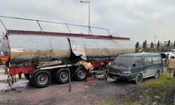 Ataşehir'de akaryakıt tankerinde çıkan yangında 4 kişi yaralandı
