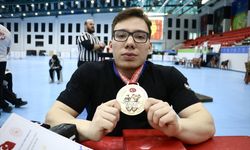 Bedensel engelli milli bilek güreşçi Halitcan Ünal'ın hedefi Avrupa şampiyonluğu: