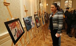 Gürcistan'da Dilek Türk Mozaik Atölyesi'nin mozaik sergisi açıldı