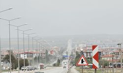 Ankara - Konya kara yolunda toz taşınımı etkili oluyor
