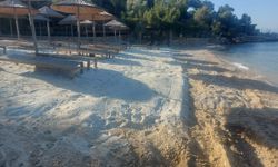 Bodrum'da sahile beyaz kum döken işletmeye idari cezai işlem uygulandı