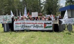 Adana'da üniversite öğrencilerinden, İsrail'in Filistinlilere saldırılarına tepki