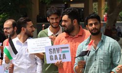Irak'ta üniversite öğrencileri Gazze'ye destek gösterisi düzenledi