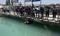 Adana'da sulama kanalına atlayan eşini kurtarmak isteyen kişi suda kayboldu