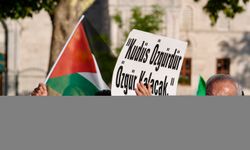 İsrail'in Gazze'ye yönelik saldırıları Fatih'te protesto edildi