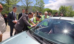 Jandarma Genel Komutanı Orgeneral Çetin, Çankırı'da trafik denetimine katıldı