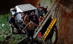 Kırıkkale'de dereye düşen hafif ticari aracın sürücüsü yaralandı