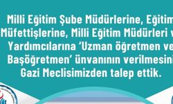 ÖMK Mağduru Milli Eğitim Müdürleri, Şube Müdürleri için acil eylem planımız