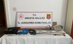 Amasya'da kaçak kazı yapan 11 kişi yakalandı