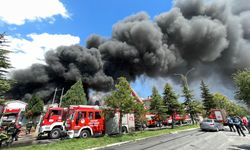 Kayseri'de sünger fabrikasında yangın çıktı