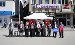 Muşlu aileler DEM Parti önünde "evlat nöbeti"ni sürdürdü