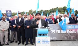 İstanbul'da, Çin'in Sincan Uygur Özerk Bölgesi'ne yönelik politikaları protesto edildi