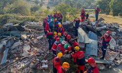 Uşak'ta 6 saat süren deprem tatbikatı yapıldı