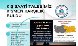 KIŞ SAATİ TALEBİMİZ KISMEN KARŞILIK BULDU