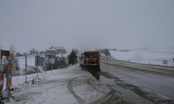 Tokat-Sivas kara yolunda kar etkili oldu