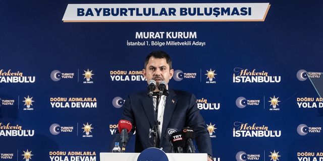 Bakan Murat Kurum, İstanbul'daki Bayburtlularla bir araya geldi
