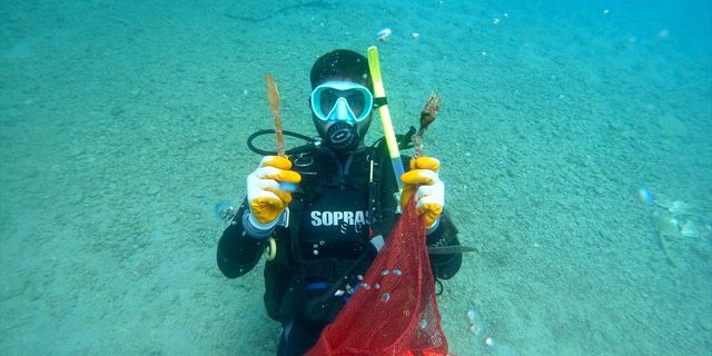 MUĞLA - Fethiye'de deniz dibi ve koy temizliği yapıldı