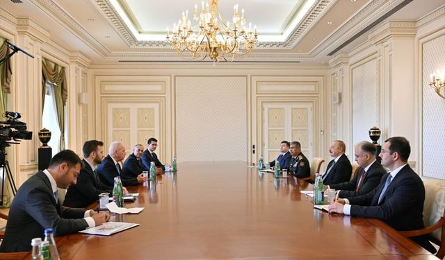 Azerbaycan Cumhurbaşkanı Aliyev, İsrail Savunma Bakanı Gallant'ı kabul etti