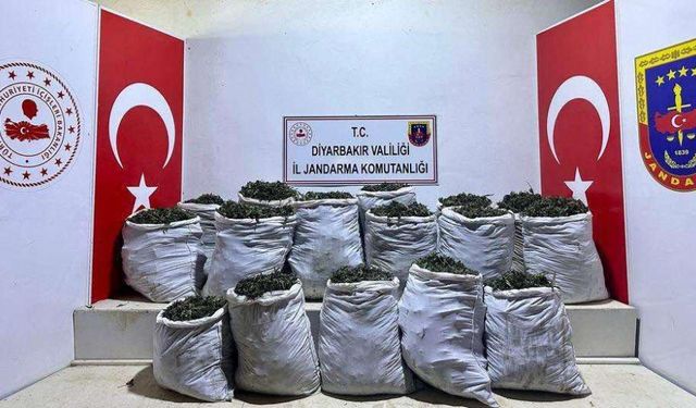 Diyarbakır'da 532 kilogram esrar ele geçirildi