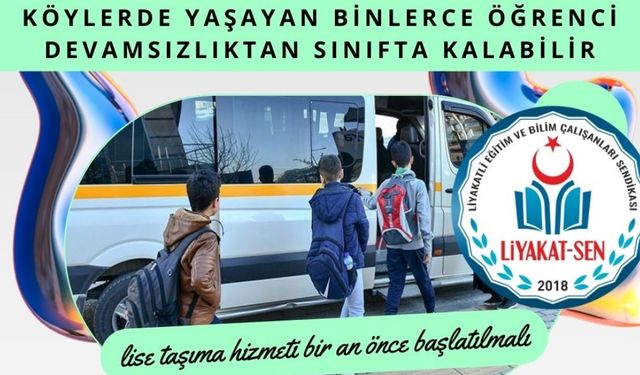 Köylerde yaşayan binlerce öğrenci devamsızlıktan sınıfta kalabilir