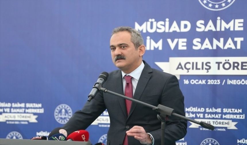 Milli Eğitim Bakanı Mahmut Özer, Bursa'da önemli açıklamalarda bulundu