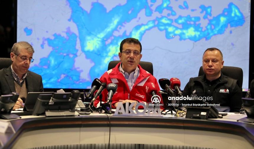 İmamoğlu İstanbul'a beklenen karla ilgili konuştu