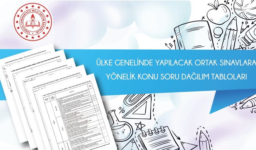 MEB'den Önemli Sınav Duyurusu: 6 ve 10. Sınıflara Özel Konu Dağılım Tabloları Yayımlandı