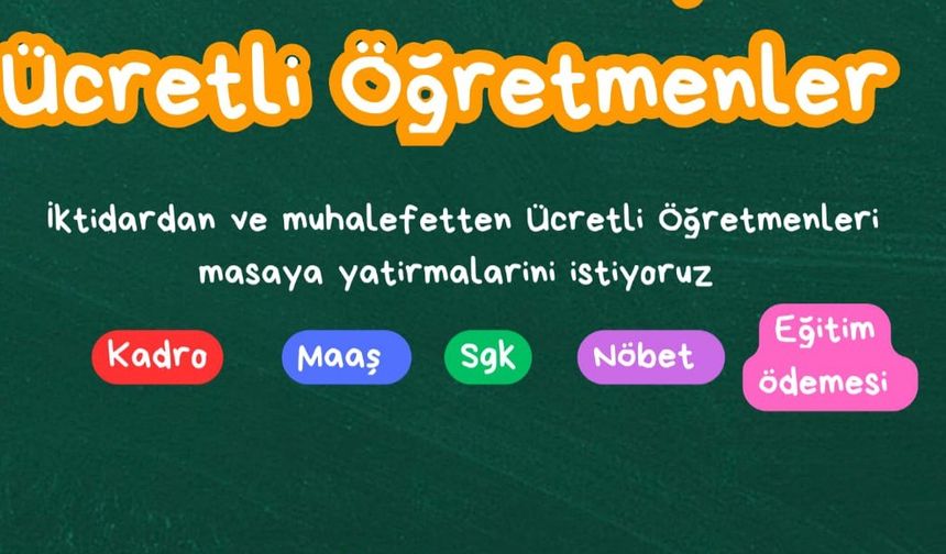 Ücretli öğretmen hakları için X platformunda (Twitter) TAG etkinliği